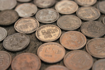 Monedas de cinco centavos