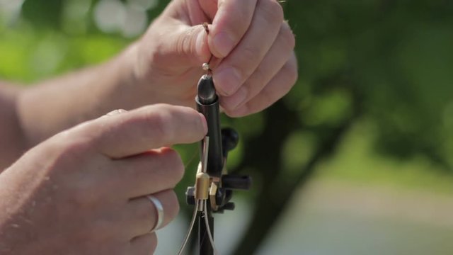 Flyfishing, flytying Salmon smolt pattern