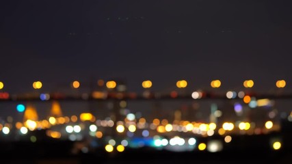 Out of focus traffic on the road
