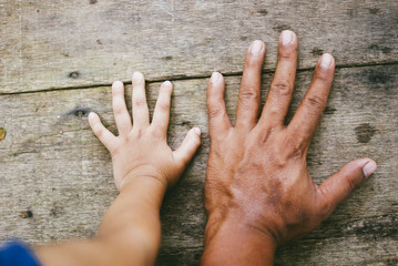 Father And Son Hand