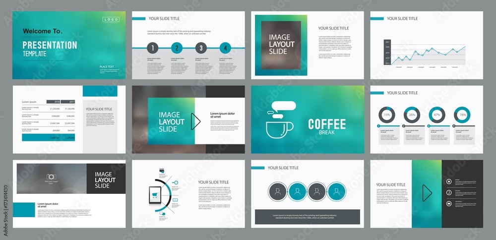 Aufkleber abstract business presentation template design and page layout design for brochure ,book , magazine,annual report and company profile , with infographic elements graph