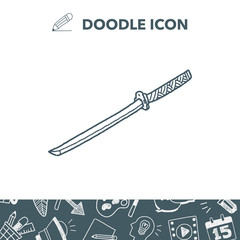 Japanese knife doodle