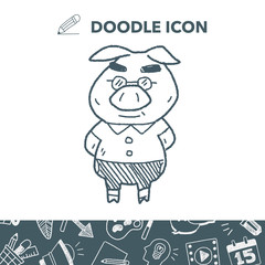 three little pigs doodle