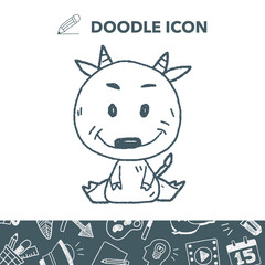 Chinese Zodiac sheep doodle drawing