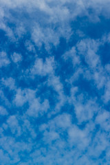 White clouds in the clearly of blue sky
