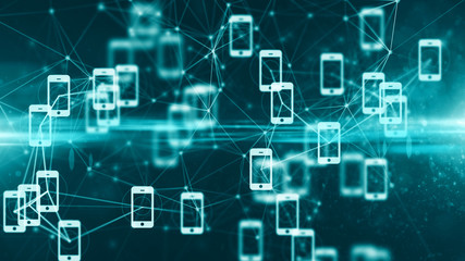 Mobile smart phone Internet of things (IoT) Cloud computing device network