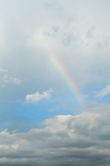 Rainbow above the clouds