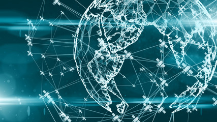 Satellite communication global data relay telecommunications data network 