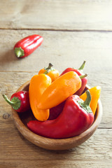 sweet organic bell peppers