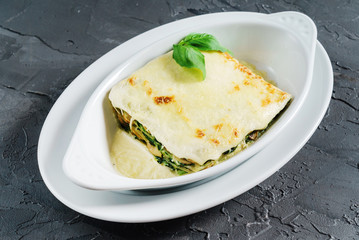 lasagna with spinach