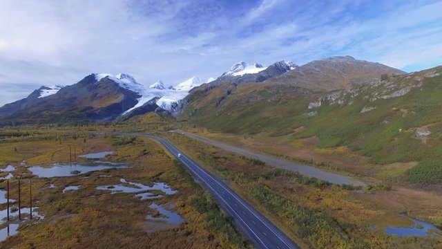 Flying to the Worthington glacier, Valdez, Alaska