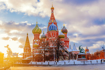 Obraz premium St. Basil's Cathedral In Moscow