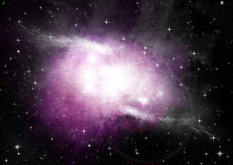 galaxy in a free space