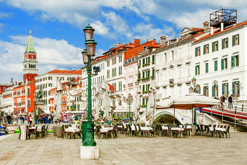 Embankment in Venice, Italy