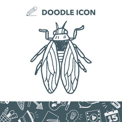 fly bug doodle
