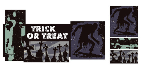 Collage on theme halloween.