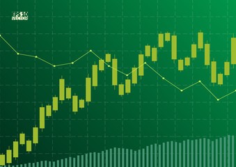 Abstract background with stock graph. Eps10 Vector illustration.