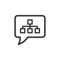Digital interaction vector icon.