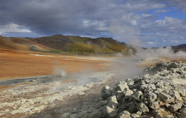 Hverir geothermal site in Iceland
