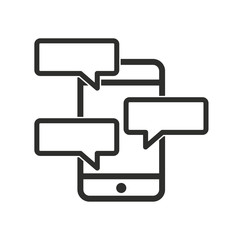 SMS vector icon.