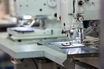 Sewing machines, nobody, dressmaker equipment