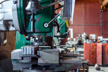 Mechanical vertical milling machine.