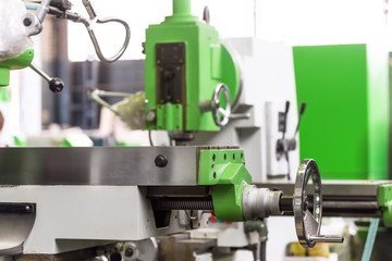 Working table of a new vertical milling machine.