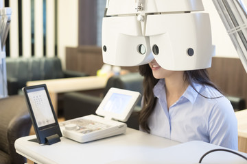 woman with optometry