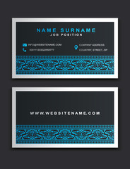 Vector Business Card Design, Creative Elegant Style, identity template with logo