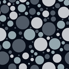 Gray dots on a white background pattern. Abstract geometric modern background. Vector illustration. Art deco style. Circle seamless pattern