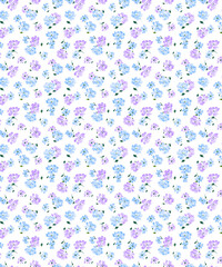 Fototapeta na wymiar Cute pattern in small flower. Small white flowers. white background. Abstract floral pattern.