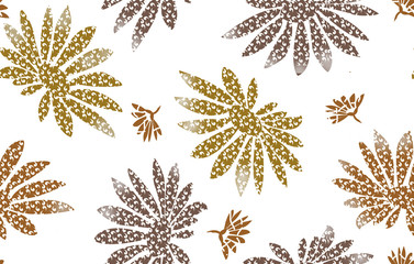 vector pattern with snowflakes on a white background