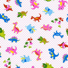 可愛い恐竜のパターン