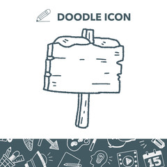 snow and board doodle