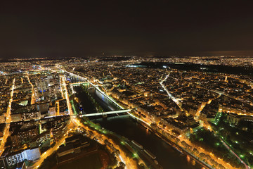 Night view of Paris