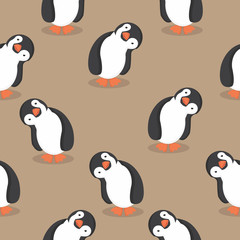Cute Penguin cartoon pattern