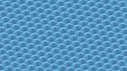 Fototapeta premium Aerial orthographic rendering of an abstract blue surface constructed from sharp hexagonal knurls.