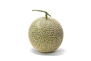 Melon on white background.