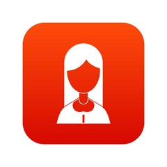 Mother icon digital red