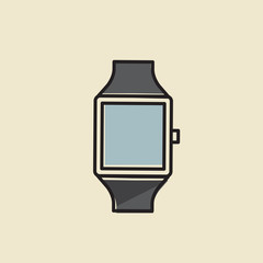 Obraz premium Illustration of digital watch icon