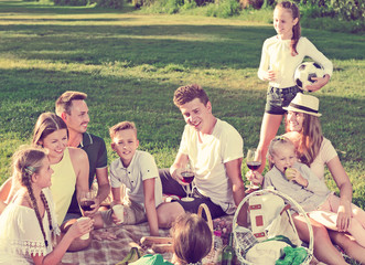 Big family picnic