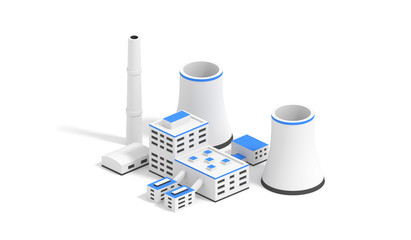 Nuclear power plant.