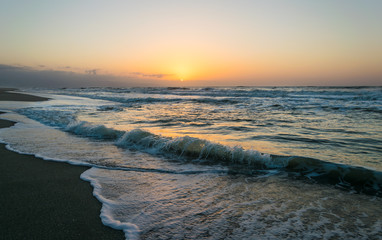 Atardecer en la playa