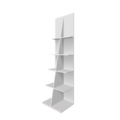 Fototapeta premium Empty showcase. Illustration isolated on white background. Graphic concept for your design