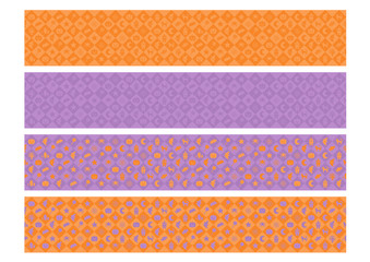 ハロウィン イラスト 背景模様 セット