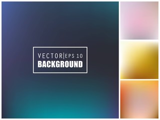 Abstract Creative concept vector multicolored blurred background set. For Web and Mobile Applications, art illustration template design, business infographic and social media, modern decoration