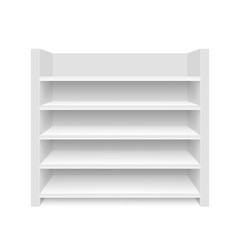 Empty showcase. Illustration isolated on white background. Graphic concept for your design