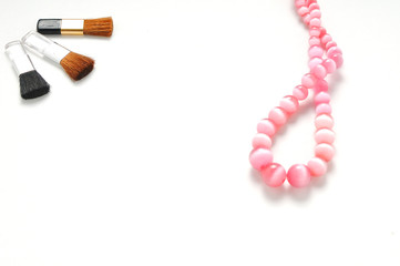 Obraz premium Cosmetics on a white background