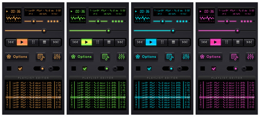 Audio player template. © makalo86