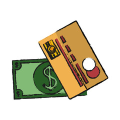 cash and credit card vector icon illustration graphic design